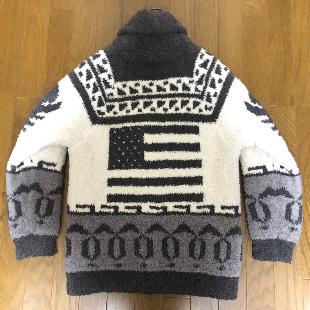 【激レア】廃盤/￥58300/Kashwere/カシウエア/カウチン/カーディガン/ガウン/Cowichan/Cardigan/バスローブ/ローブ/ブランケット/パジャマ_画像5