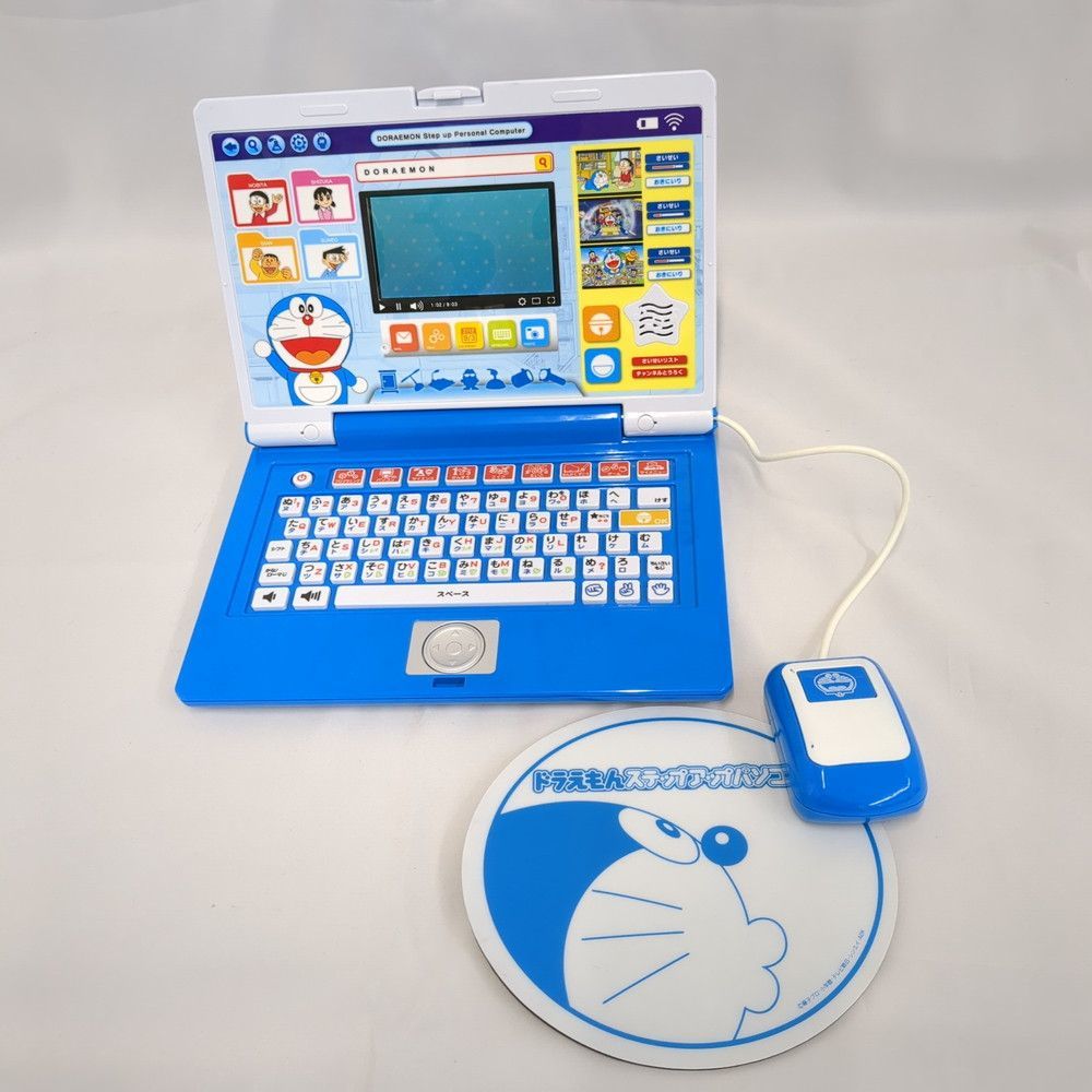 BANDAI ドラえもん ステップアップパソコン キッズパソコン 子供用 玩具 バンダイ 動作確認済み 箱・取説 ◆3115/登呂店