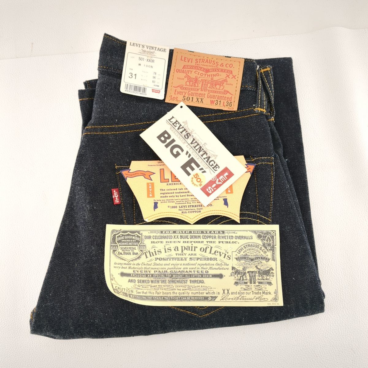 リーバイス　デニムパンツ　サイズW31　米国製バレンシア　インディゴ　メンズ　 501 0003 501-XXOR　LEVI’S　古着　中古　◆3114/高洲店