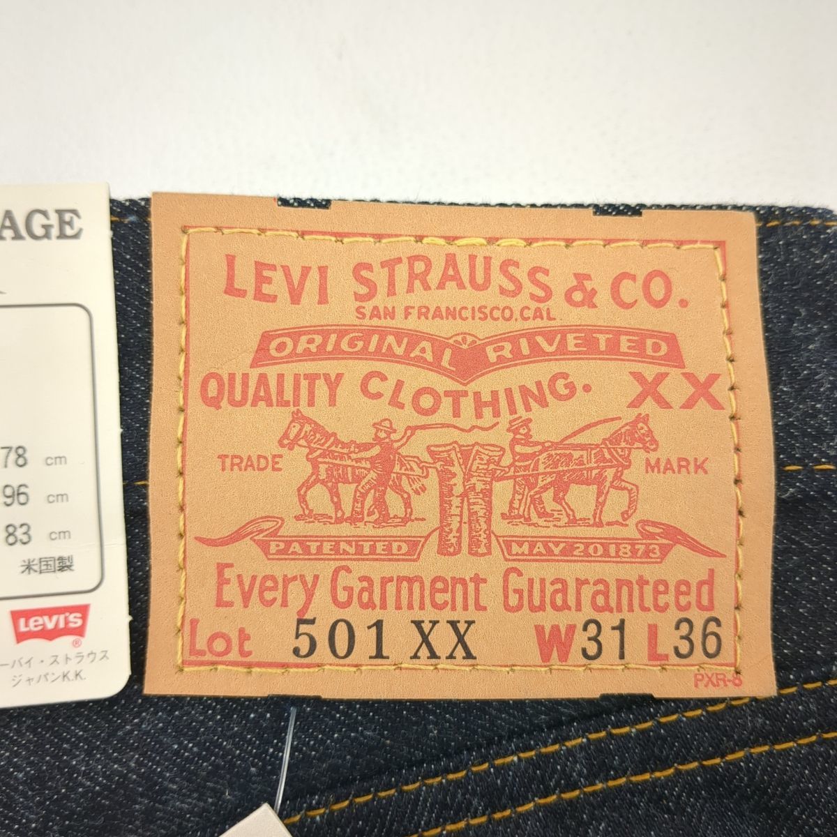 リーバイス　デニムパンツ　サイズW31　米国製バレンシア　インディゴ　メンズ　 501 0003 501-XXOR　LEVI’S　古着　中古　◆3114/高洲店_画像3