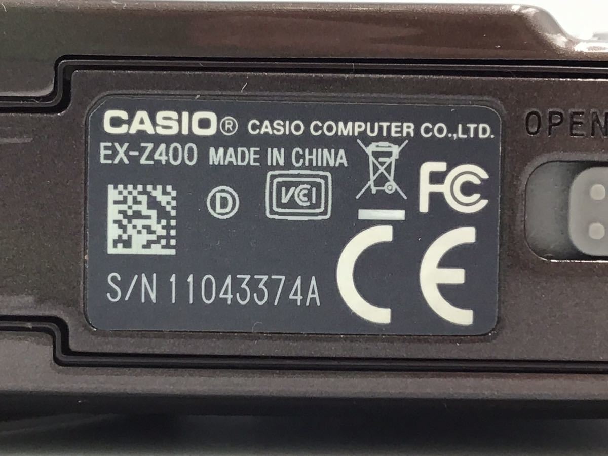 3374 【動作品】 CASIO カシオ EXILIM EX-Z400 コンパクトデジタルカメラ バッテリー付属_画像9