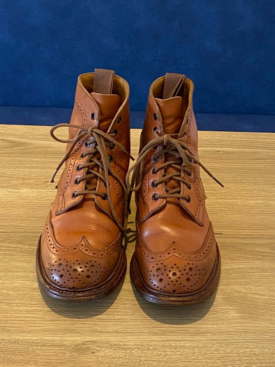 Tricker's トリッカーズカントリーウイングブーツ　UK4.5 茶