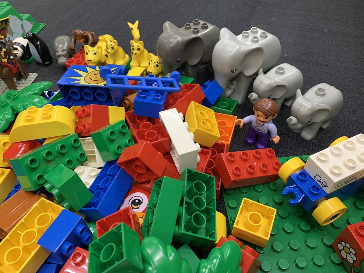Y■ LEGO レゴ 大量 まとめ売り 約9.4kg レゴブロック duplo デュプロ フィグ 人形 動物 パーツ バラ おもちゃ 知育玩具 ジャンク_画像2