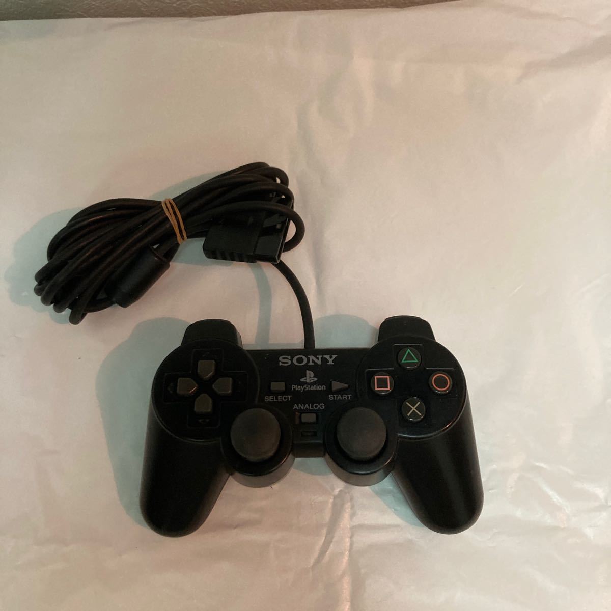 【動作確認済み】SONY PlayStation コントローラー DUALSHOCH2 純正 1個 ブラック 黒 中古 ソニー PS2 デュアルショック 周辺機器 19220_画像9