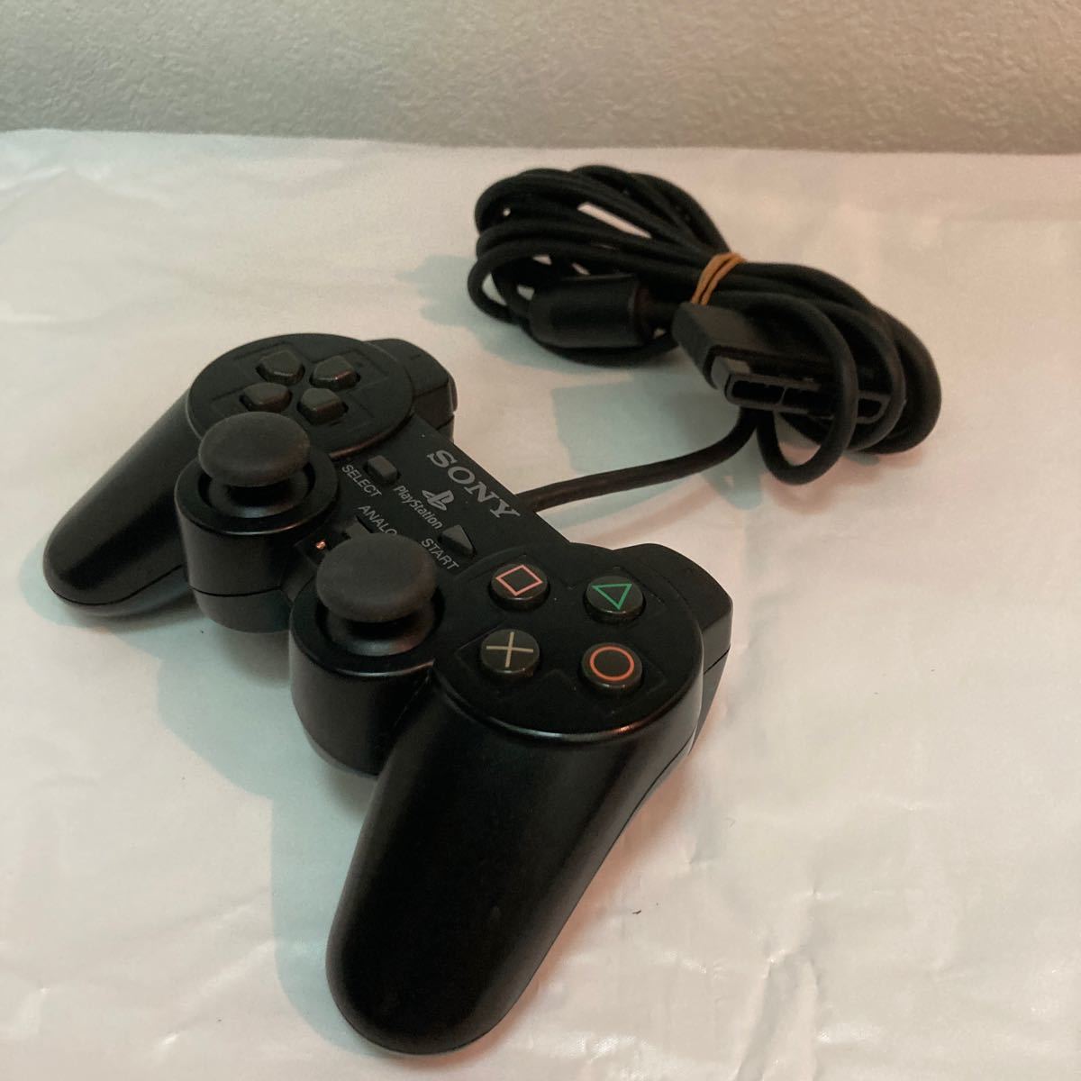 【動作確認済み】SONY PlayStation コントローラー DUALSHOCH2 純正 1個 ブラック 黒 中古 ソニー PS2 デュアルショック 周辺機器 19220_画像7