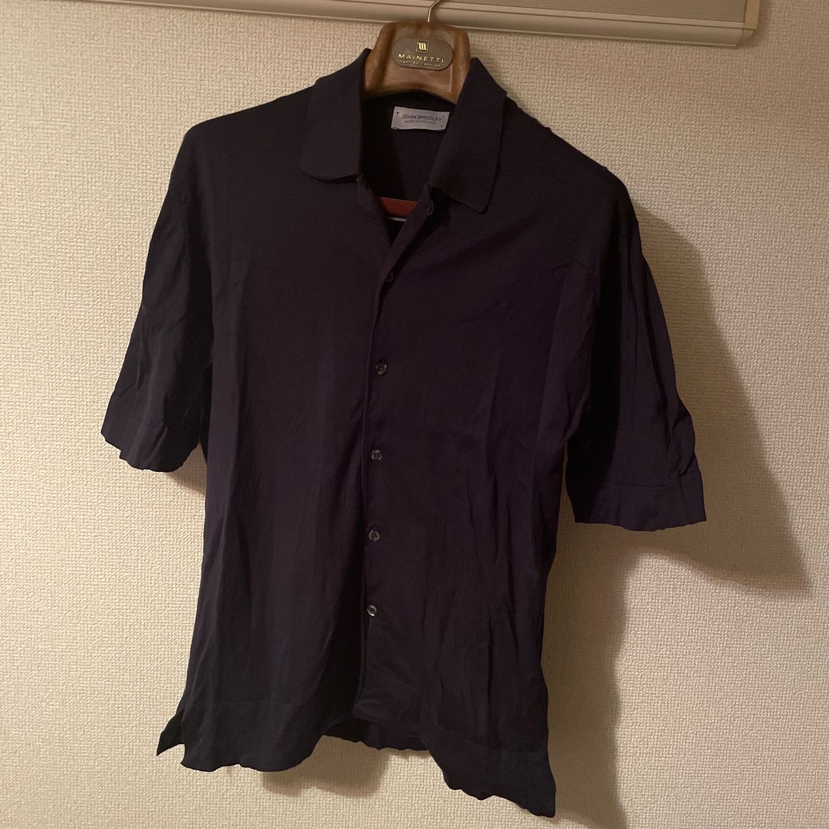JOHN SMEDLEY beams別注 オープンカラーニットポロ ビームス ジョンスメドレー