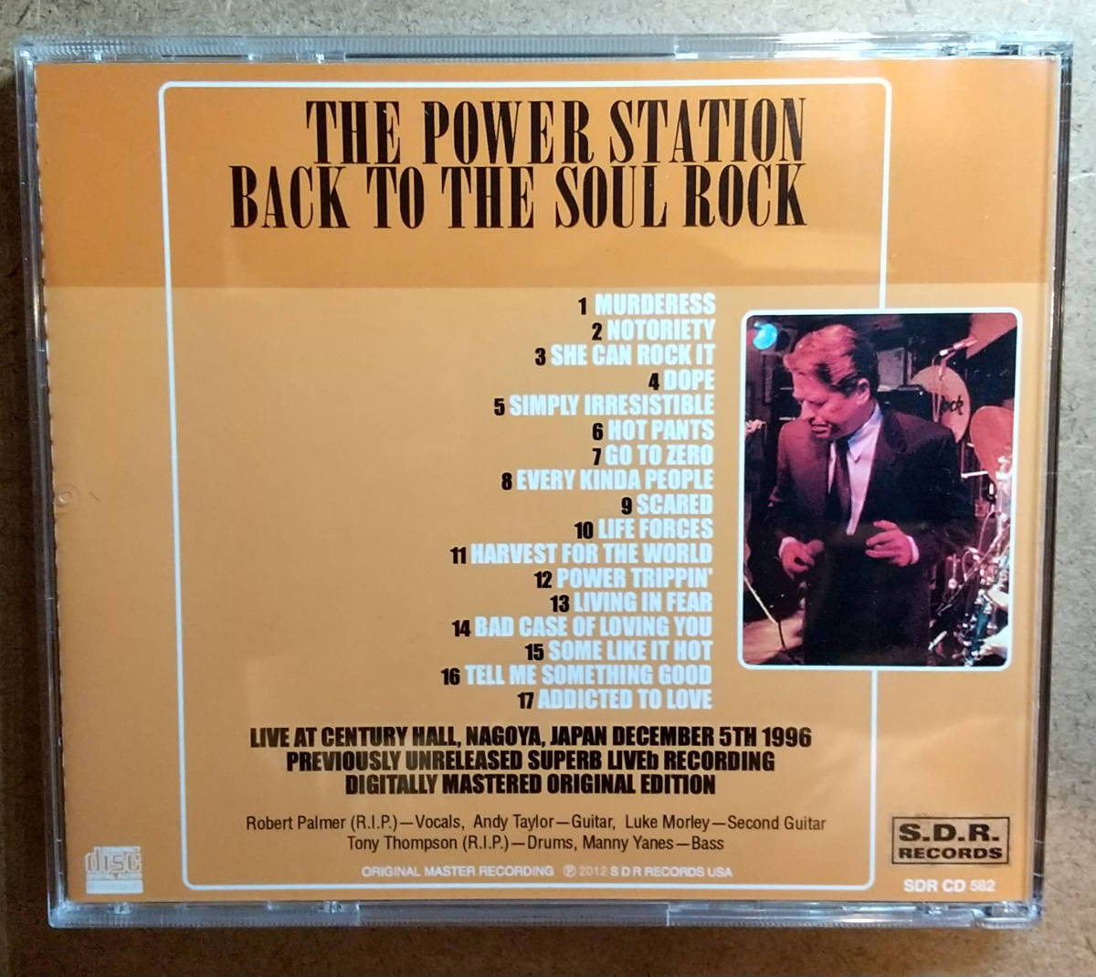 THE POWER STATION 「BACK TO THE SOUL ROCK」_画像2