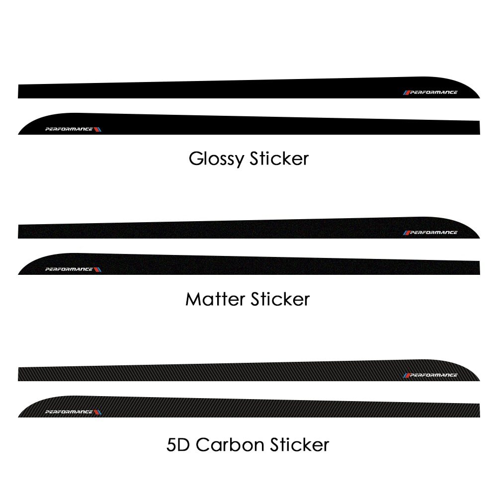 BMW F20 F30 F15 F16 G30 F10 Z4 E60 E90 G20 F31 F32 2 piece car door side skirt stripe sticker vinyl decal body exterior 