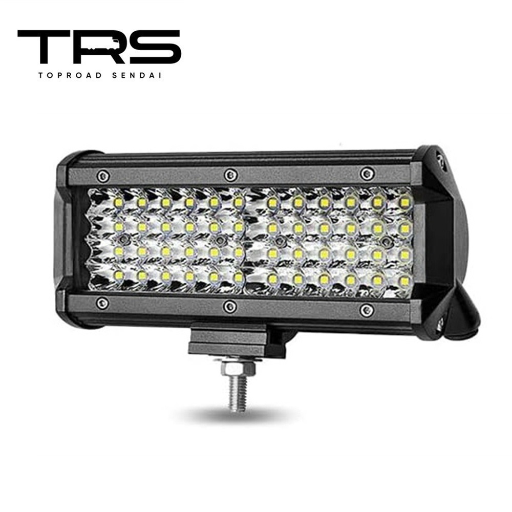 TRS LEDワークランプ 作業灯 白 ホワイト 角型 LED48 144W 6000K 12/24V共用 防水 IP68 326011_画像1