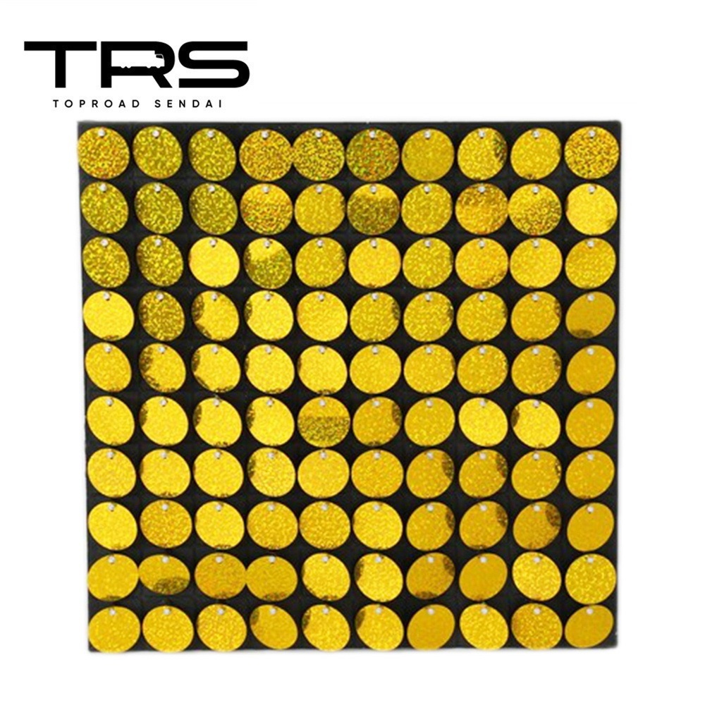 TRS スパンコール 100個 ブラックボードセット 300×300mm レーザーゴールド 390143_画像1