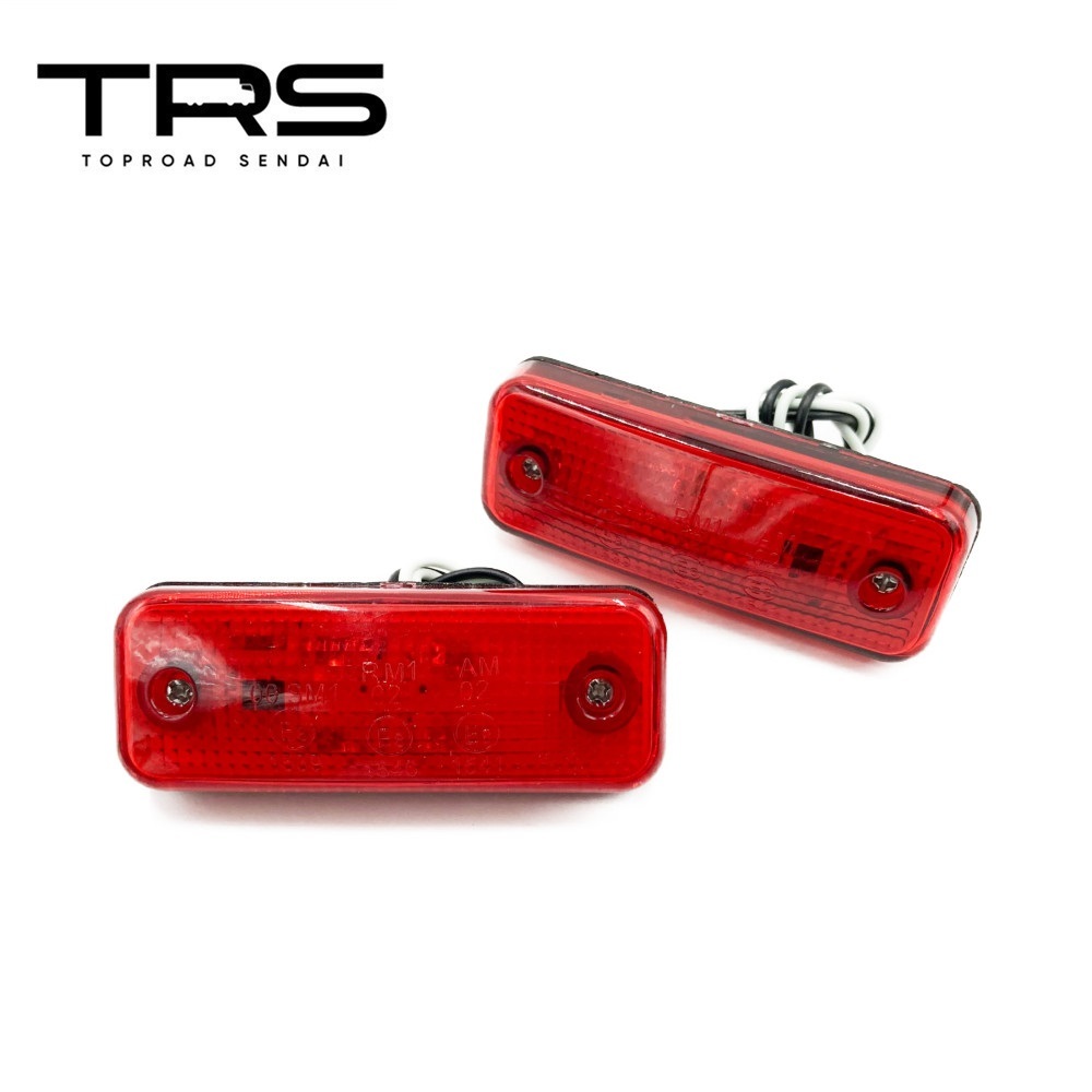 TRS LED4 コンパクトサイドマーカー 12/24V共用 レッド 2個セット 315186_画像1