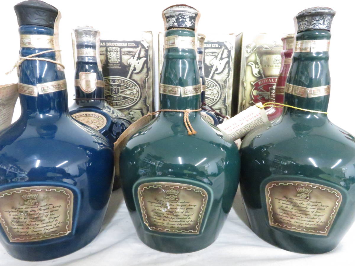 ☆☆未開栓　古酒　ROYAL SALUTE ロイヤル サルート SCOTCH WHISKY スコッチウイスキー 21年　６本まとめて 700ml 40% _画像4