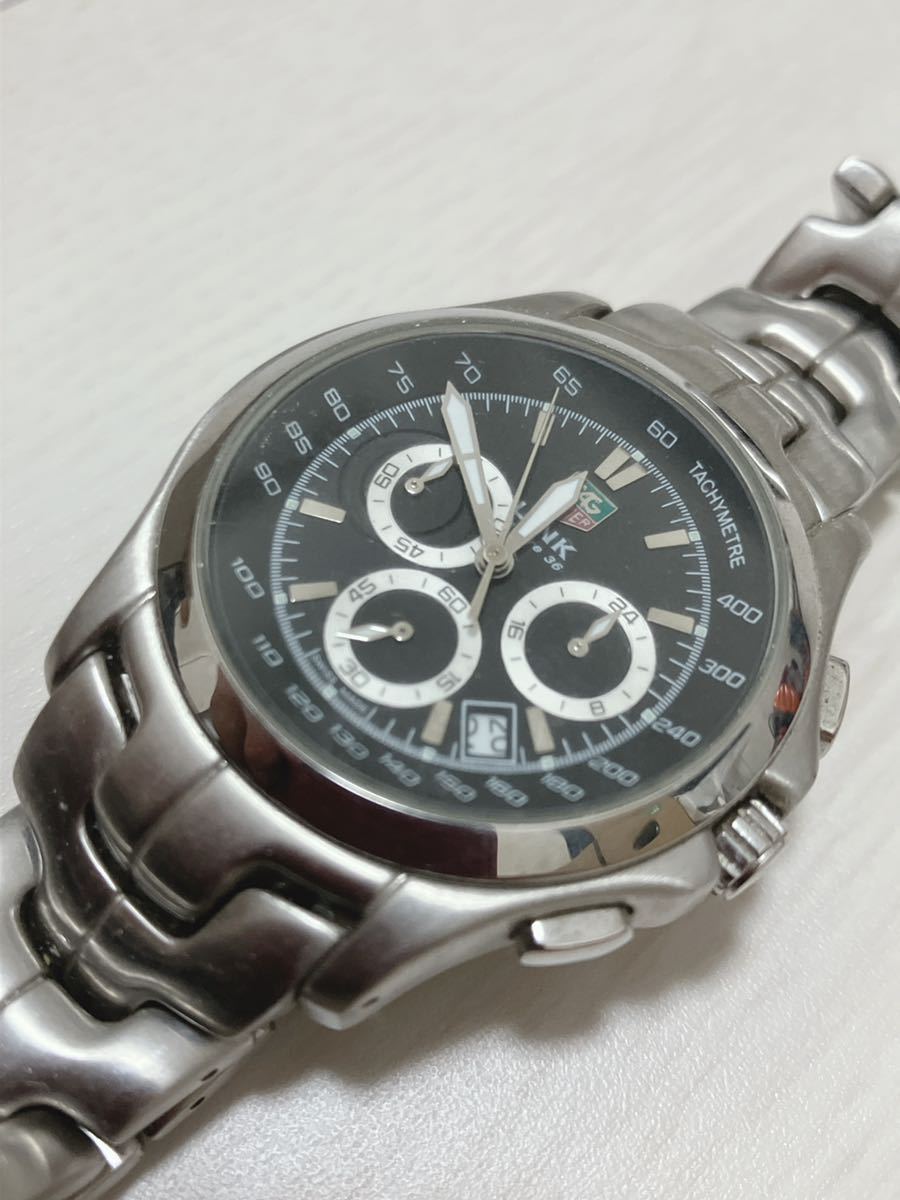 限定 タグ ホイヤー TAGHEUER リンク LINK 川口能活モデル CN111B.BA0337 2002年 日韓W杯記念 メンズ腕時計 クロノ_画像1