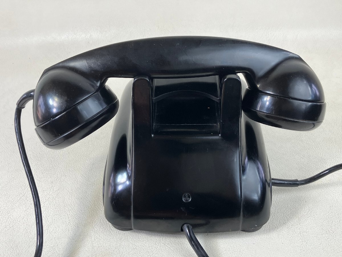 黒電話 4号電話機 箱付き 電電公社 モジュラージャック仕様 光回線可(受信しましたがベルNG）ジャンク 1968年 昭和レトロ A_画像6