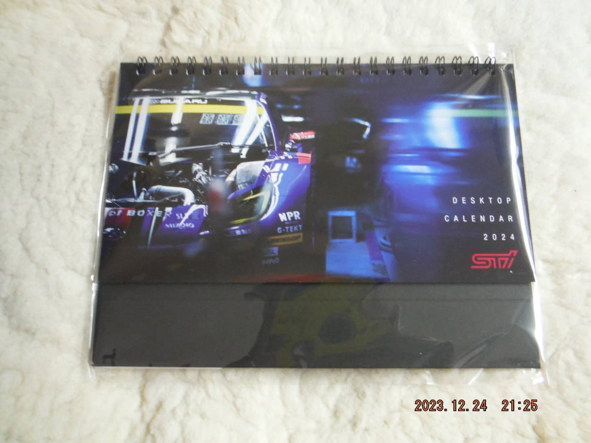 SUBARU スバル　STI　モータースポーツ　2024　卓上カレンダー_画像1