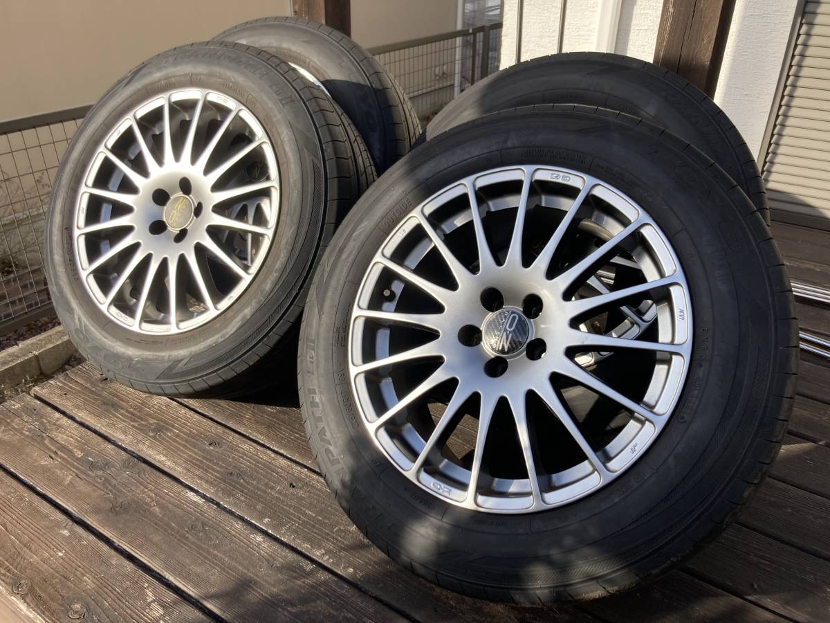 【送料込み】ホイール付き夏タイヤ 225/60R17 17x8J +35 5H-100_全景