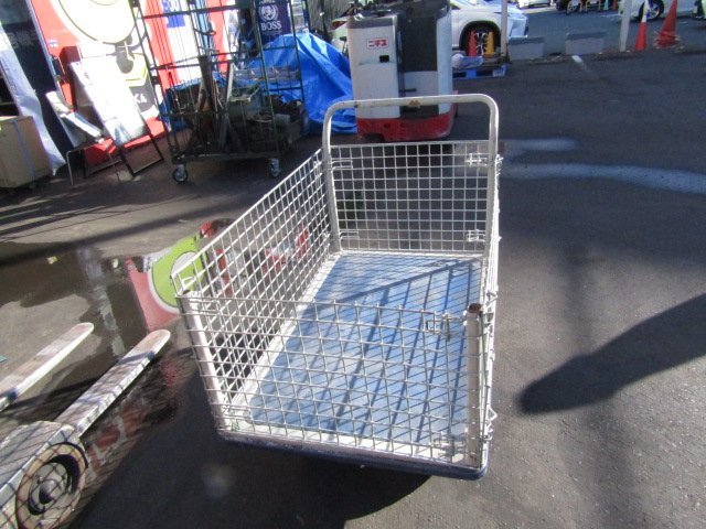 コクヨ 手押し台車 金網枠付き 1200×800mm アミ台車 カゴ付き コクヨ 手押し台車 金網枠付き 1200×800mm アミ台車 カゴ付き