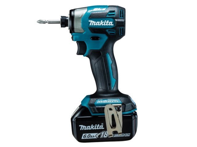 最新機種 新品 makita マキタ 充電式インパクトドライバ TD173DRGX 青 ブルー 18V 6.0Ah バッテリ(BL1860B)2本・充電器・ケース付き A90_画像1