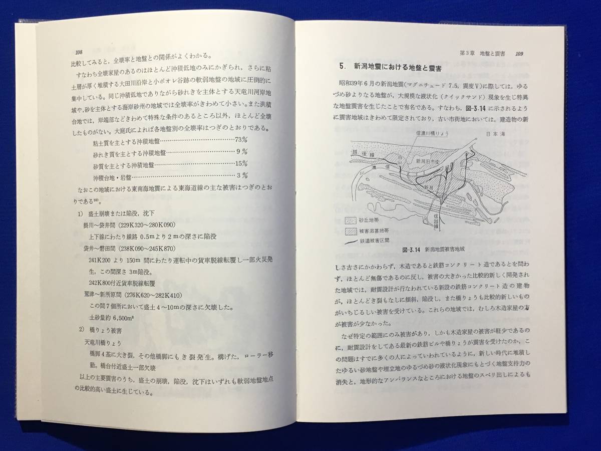 ジCM671ア●「地震と鉄道」 日本鉄道施設協会 昭和46年 鉄道を地震から守る/線路建造物の耐震設計/地盤/震害_画像7