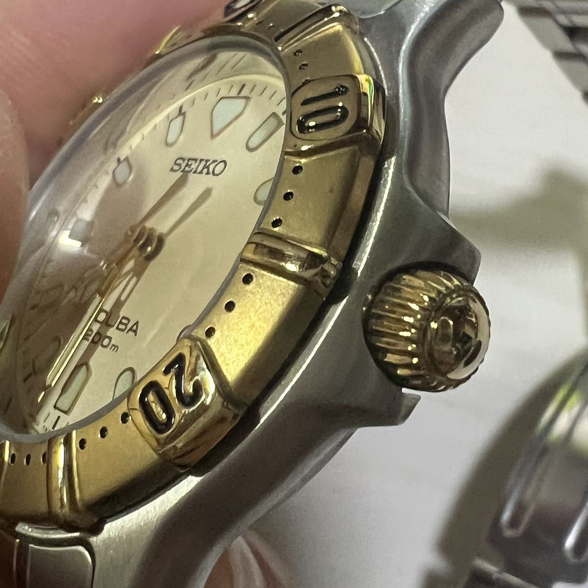 セイコー SEIKO 腕時計 スキューバ200 7N35-6010 ケース 取り扱い説明書有 ジャンク品_画像6