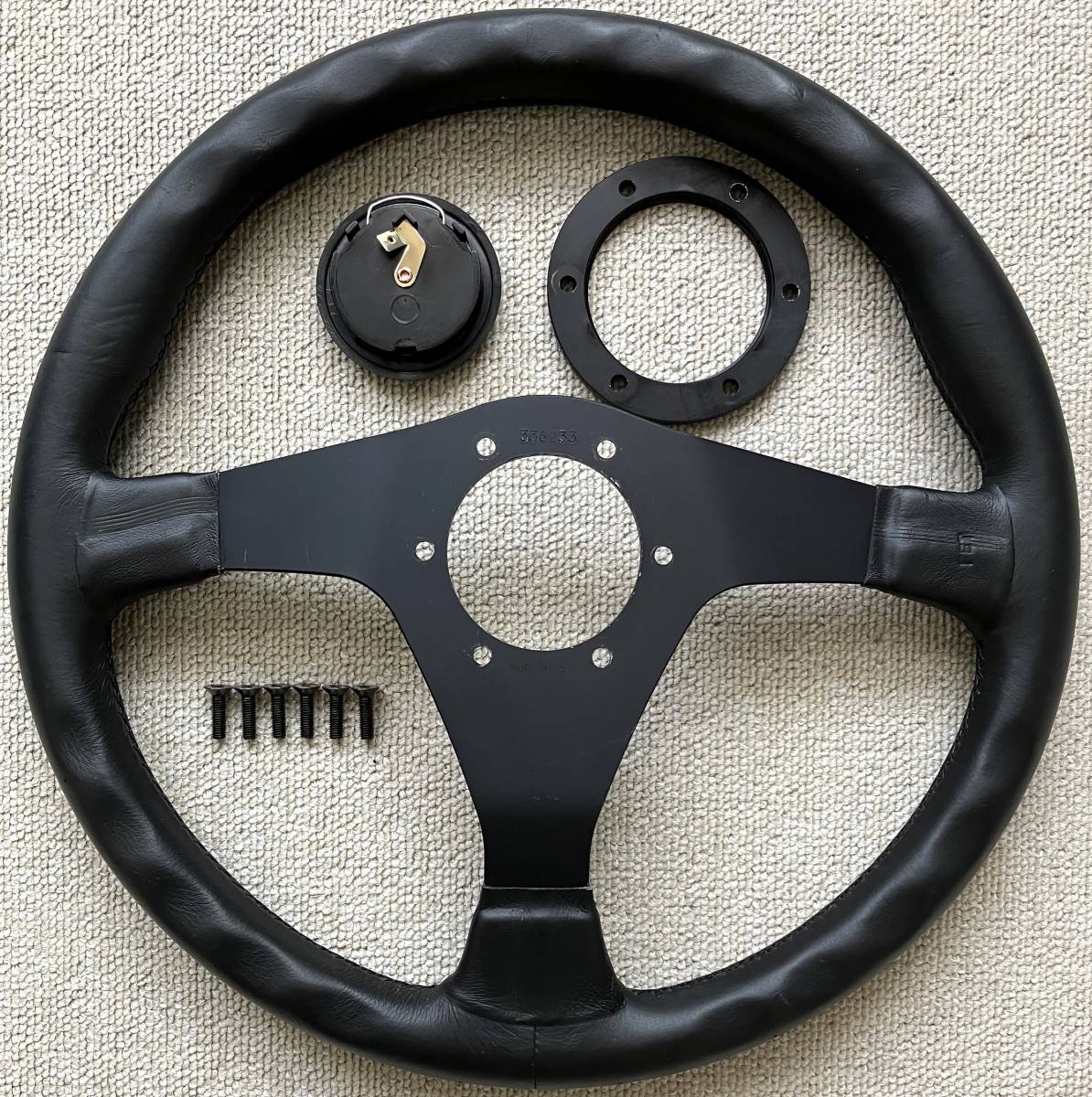 【良品】NARDI ナルディ GARA3 ステアリング 350mm NISMO ホーンボタン/ニスモ/BNR32/GTR/GT-R/R32/R33/R34/S30/Z31/Z32/S13/S14/S15/MOMO_画像8