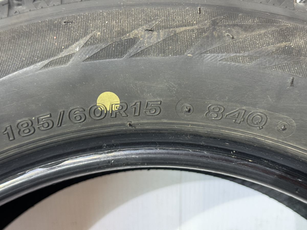 A124 2019製 ブリヂストン VRX2 185/60R15 スタッドレスタイヤ 4本　7分山_画像8