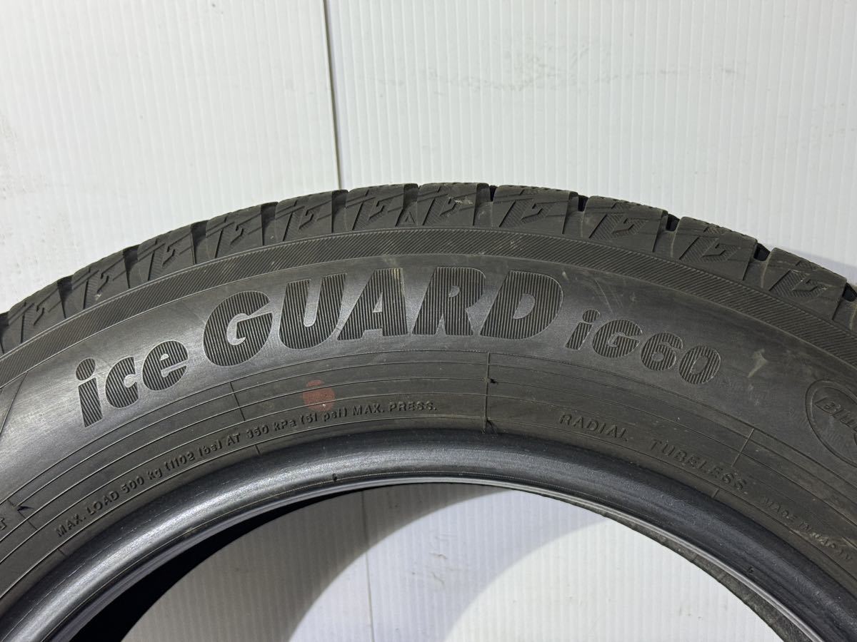 送料無料　A144 2020製 ヨコハマ iceGUARD iG60 175/65R15 84Q 中古　スタッドレスタイヤ 2本セット　7分山_画像5