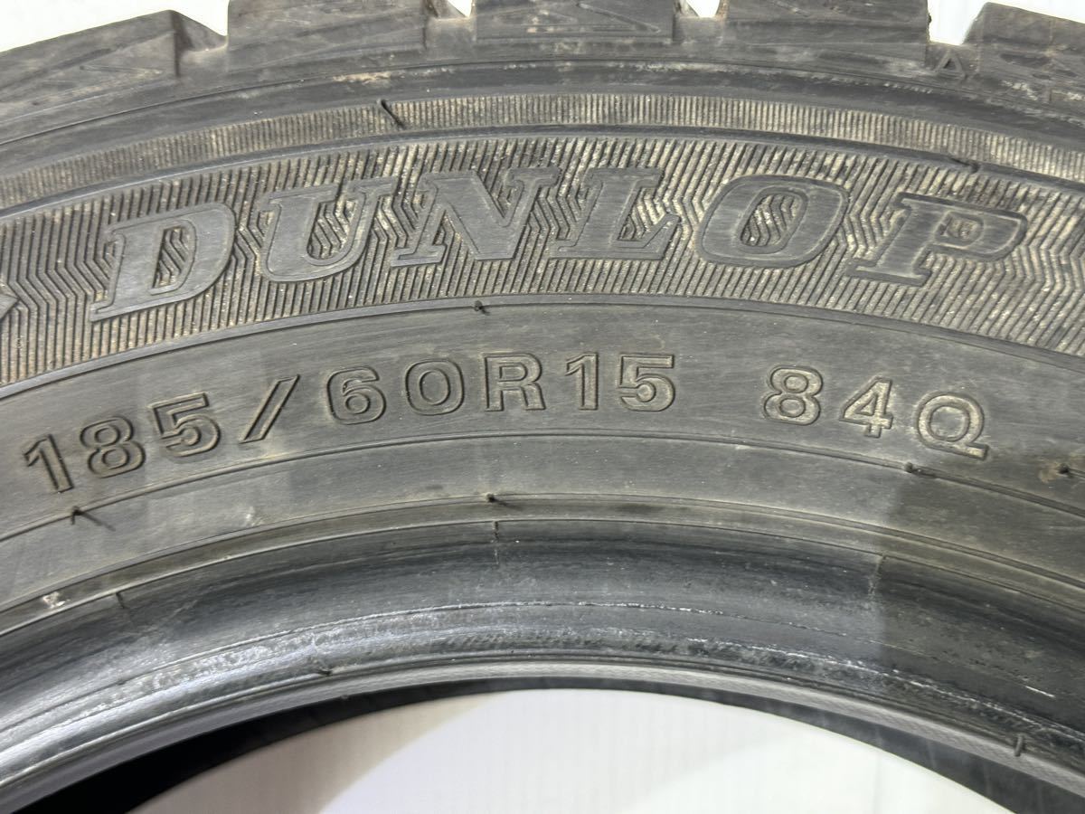  доставка бесплатно 　A151 2018 пр-во  　 Dunlop  WINTER MAXX 185/60R15 84Q  подержанный товар 　 зимняя резина 　 4 штуки  комплект    остаток протектора 70% 