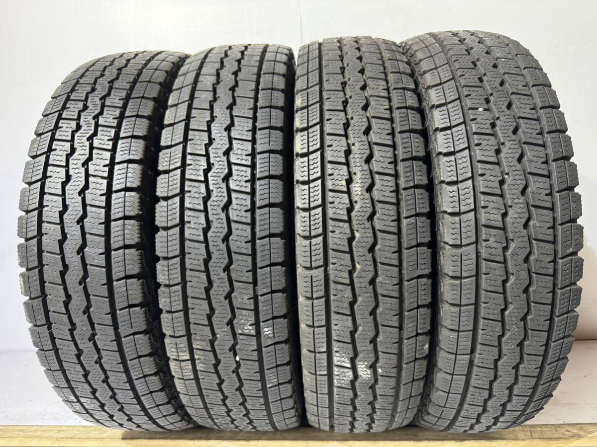 送料無料　A176 2019製 DUNLOP WINTER MAXX 145R12 中古　スタッドレスタイヤ　4本セット 7分山_画像1