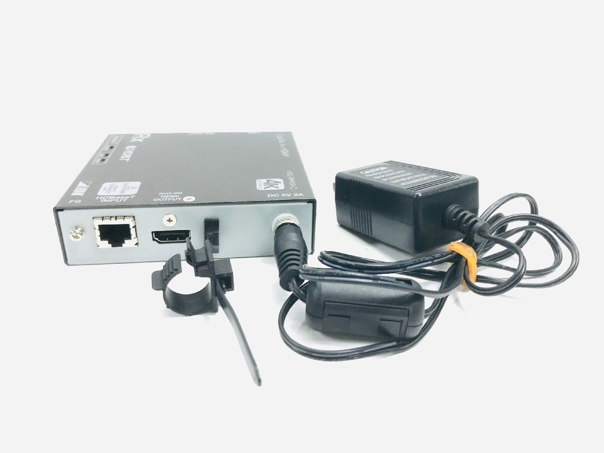 IDK 4K@60、HDCP 2.2 対応 HDMIツイストペアケーブル延長器 HDC-RH100-C (受信器)　ACアダプタ付_画像4