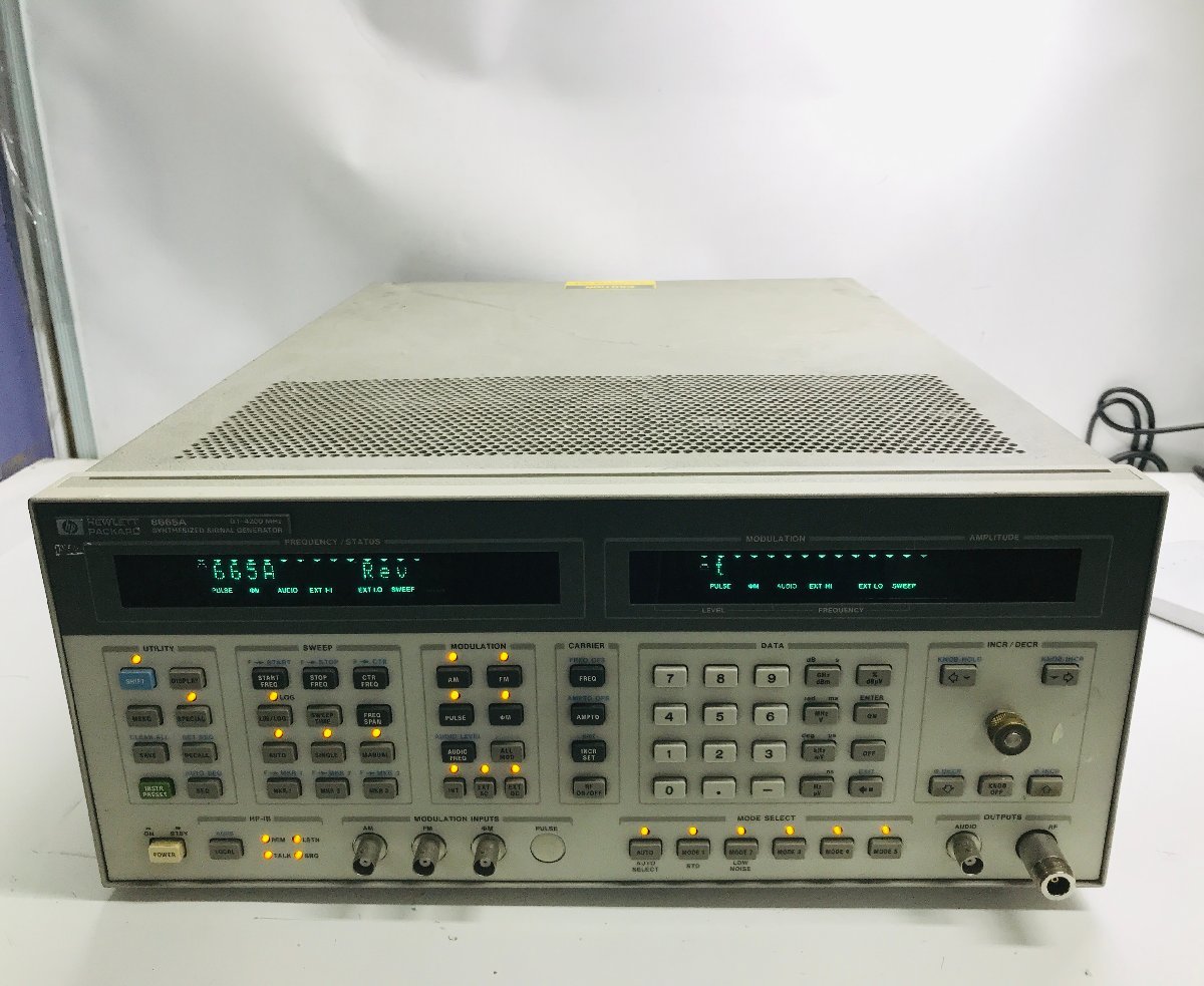 ☆hp 8665A SYNTHESIZED SIGNAL GENERATOR シグナルジェネレーター シンセサイズド標準信号発生器の画像1