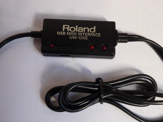 ROLAND USB MIDIインターフェース、UM-ONE mk2◆ mkII interface ローランド (A)_画像3