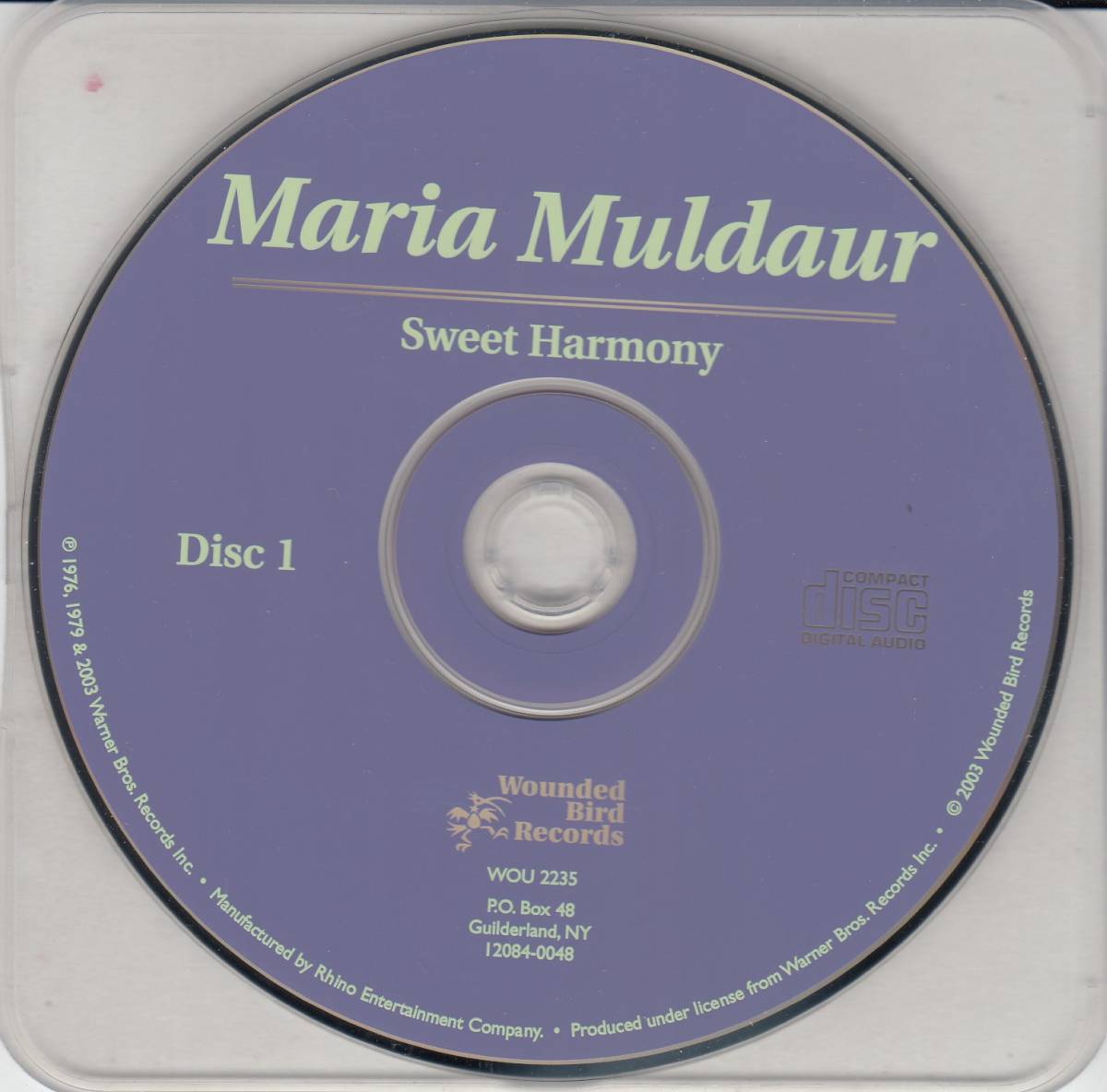 輸 Maria Muldaur Sweet Harmony / Open Your Eyes 2CD マリア・マルダー◆規格番号■WOU-2235◆送料無料■即決●交渉有_画像3