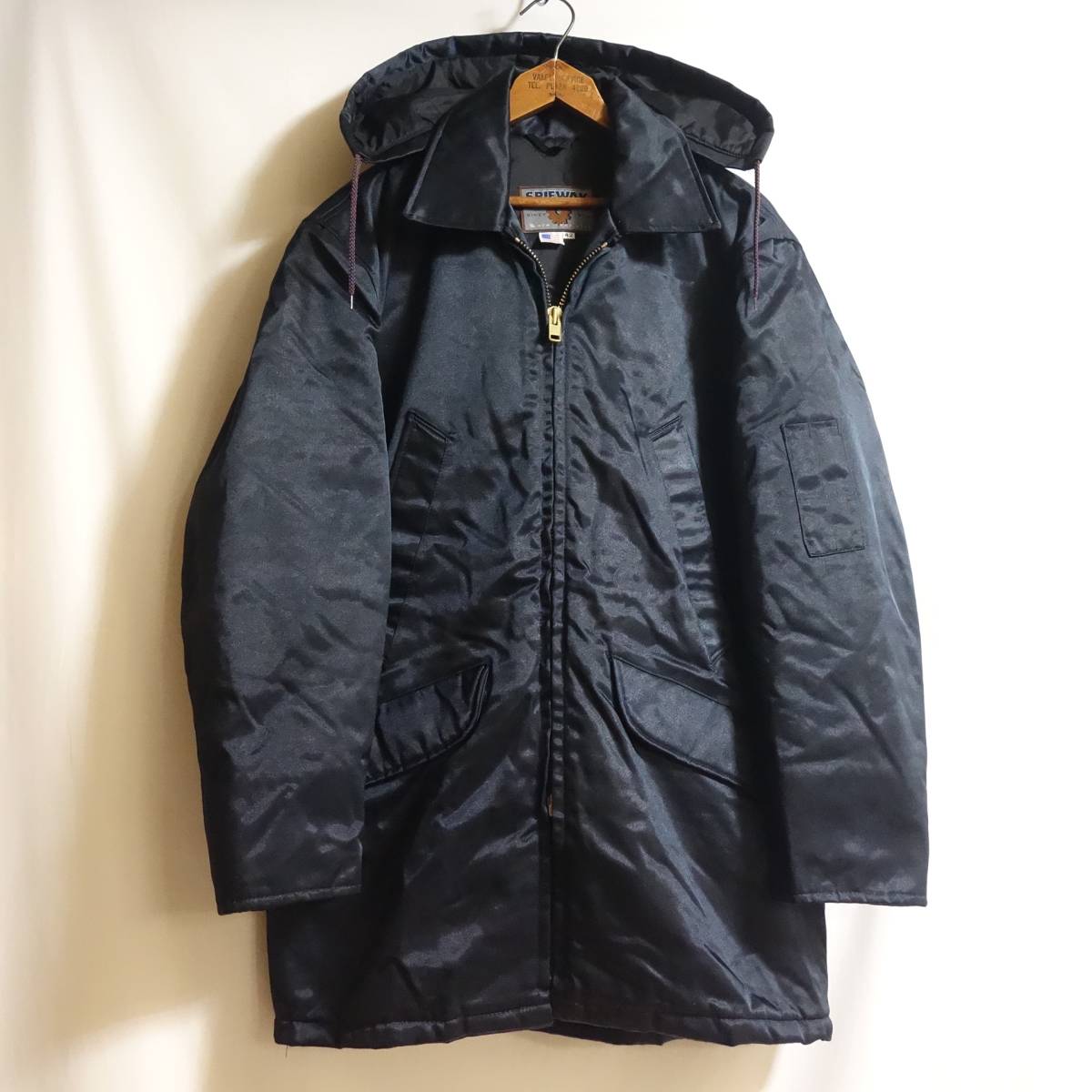 【USA製 SPIEWAK タイタンクロス COLD WEATHER PARKA 42】DARK NAVY コールドウエザージャケット 着脱フード 米国製 ミリタリー_画像2