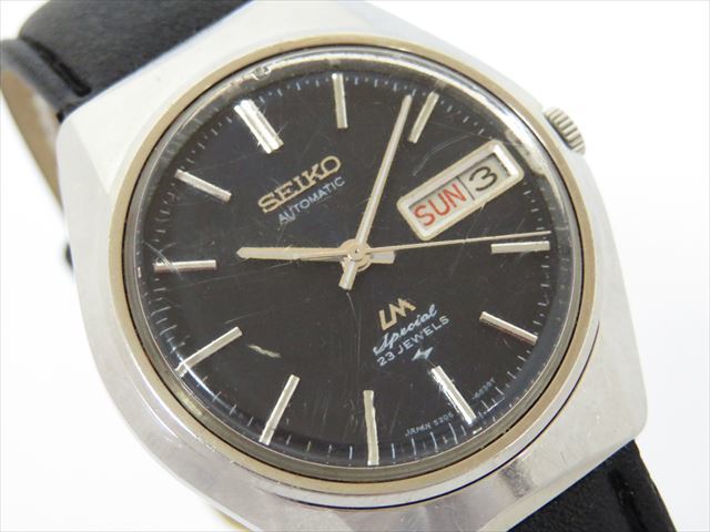 ◆◇SEIKO セイコー LM Special ロードマチック スペシャル デイデイト 5206-6050 自動巻き 23石 ネイビー文字盤 SS 1971年製 稼働品◇◆_画像2