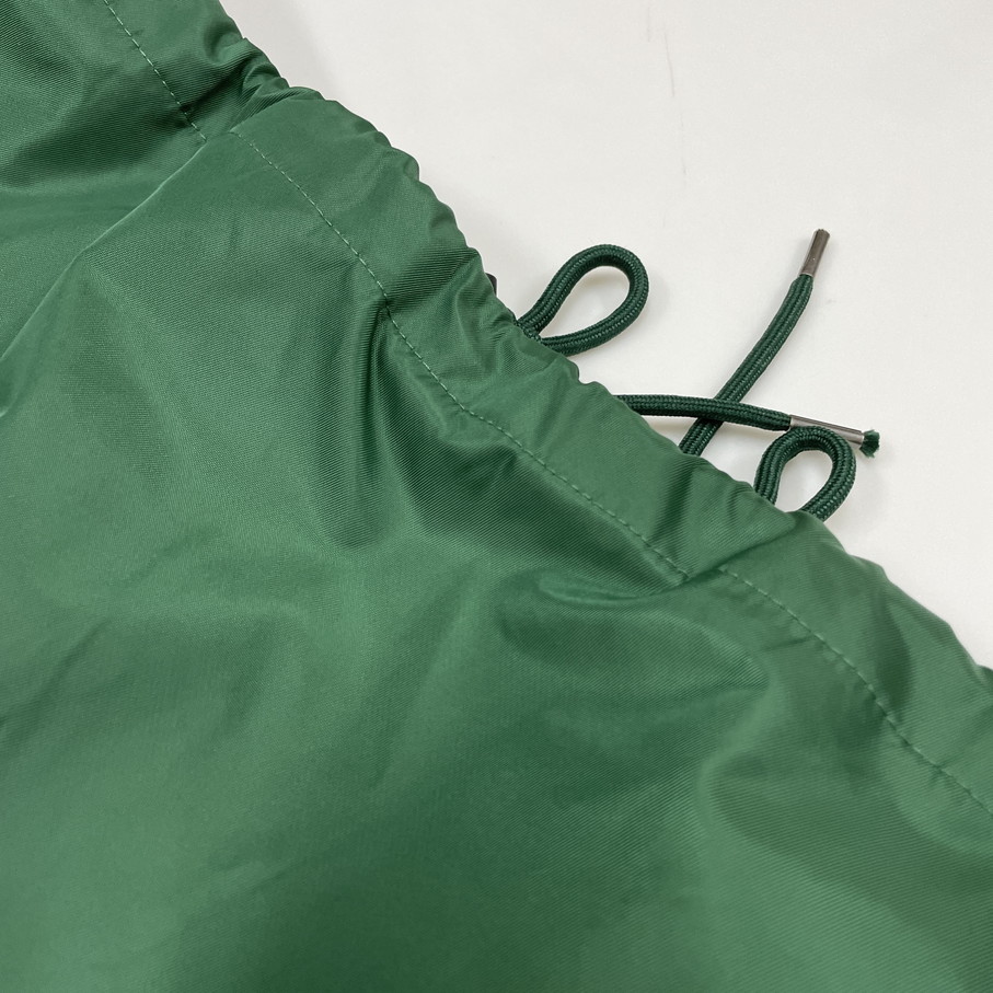 未使用品 /L/ FUBU グリーン コーチジャケット マット光沢 フロント ワッペン 刺繍 メッシュ アウター ナイロン メンズ レディース 緑 フブ