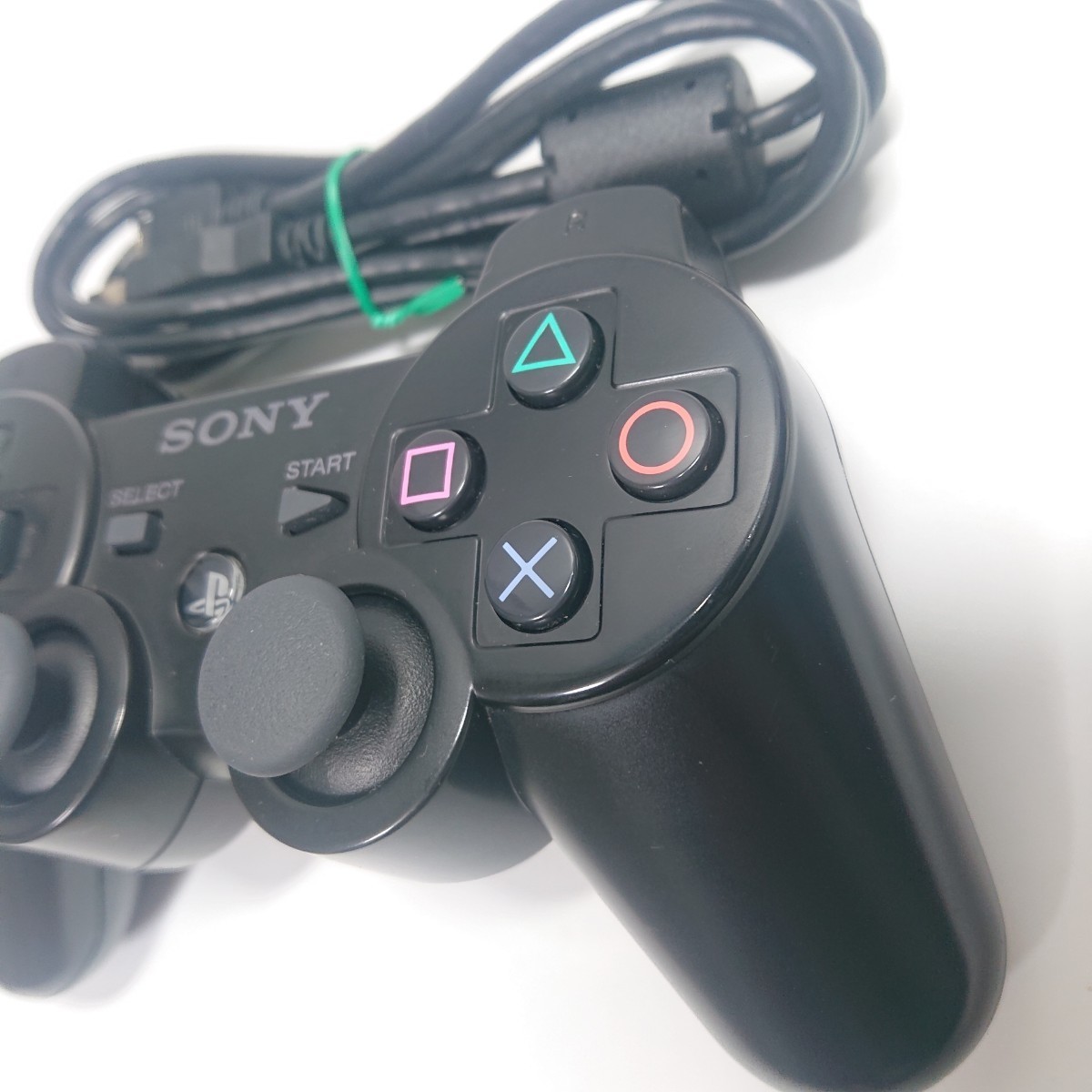 【清掃済み】PS3 純正 コントローラー DUALSHOCK3 SONY デュアルショック3 USBケーブル ブラック_画像3