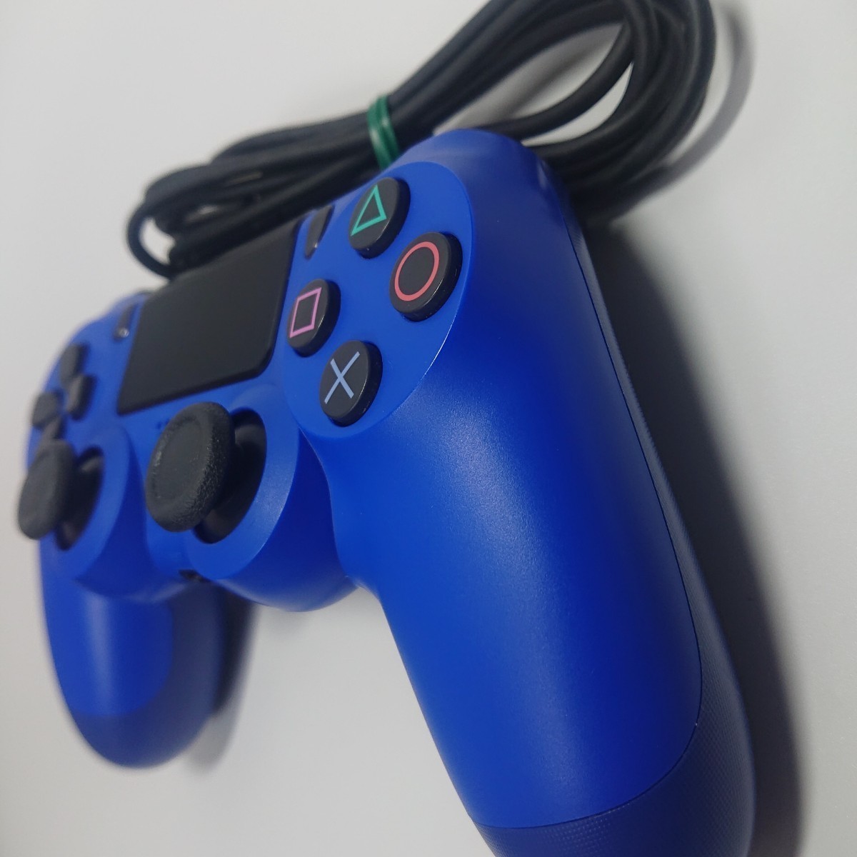 【清掃済み】PS4 純正 コントローラー 後期型 DUALSHOCK4 SONY デュアルショック4 USBケーブル ブルー_画像3