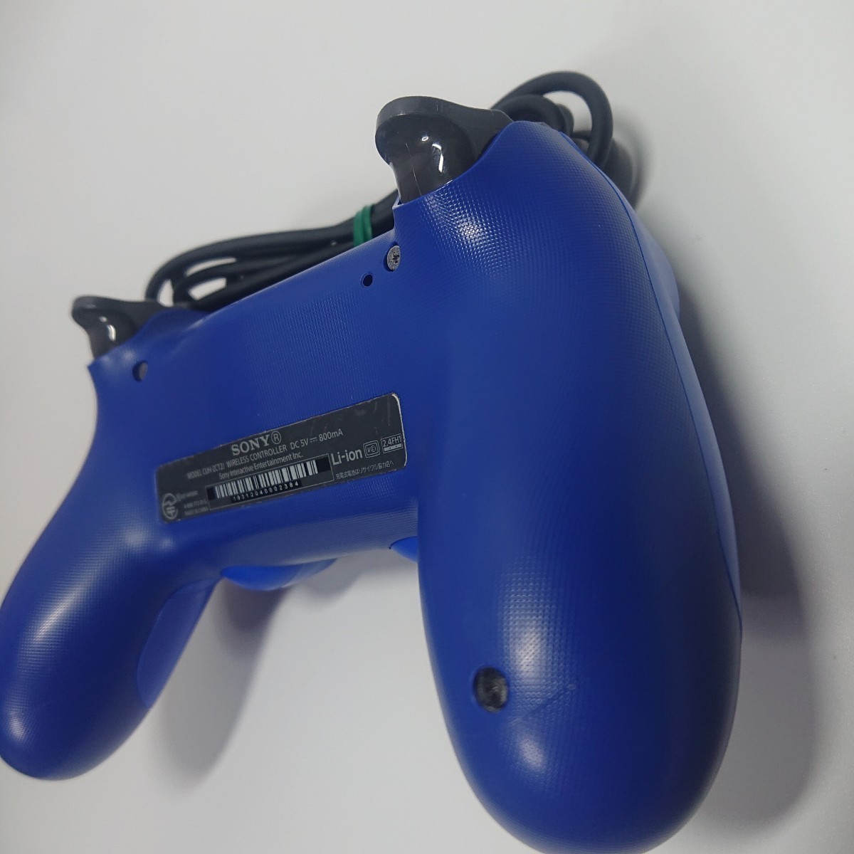 【清掃済み】PS4 純正 コントローラー 後期型 DUALSHOCK4 SONY デュアルショック4 USBケーブル ブルー_画像6