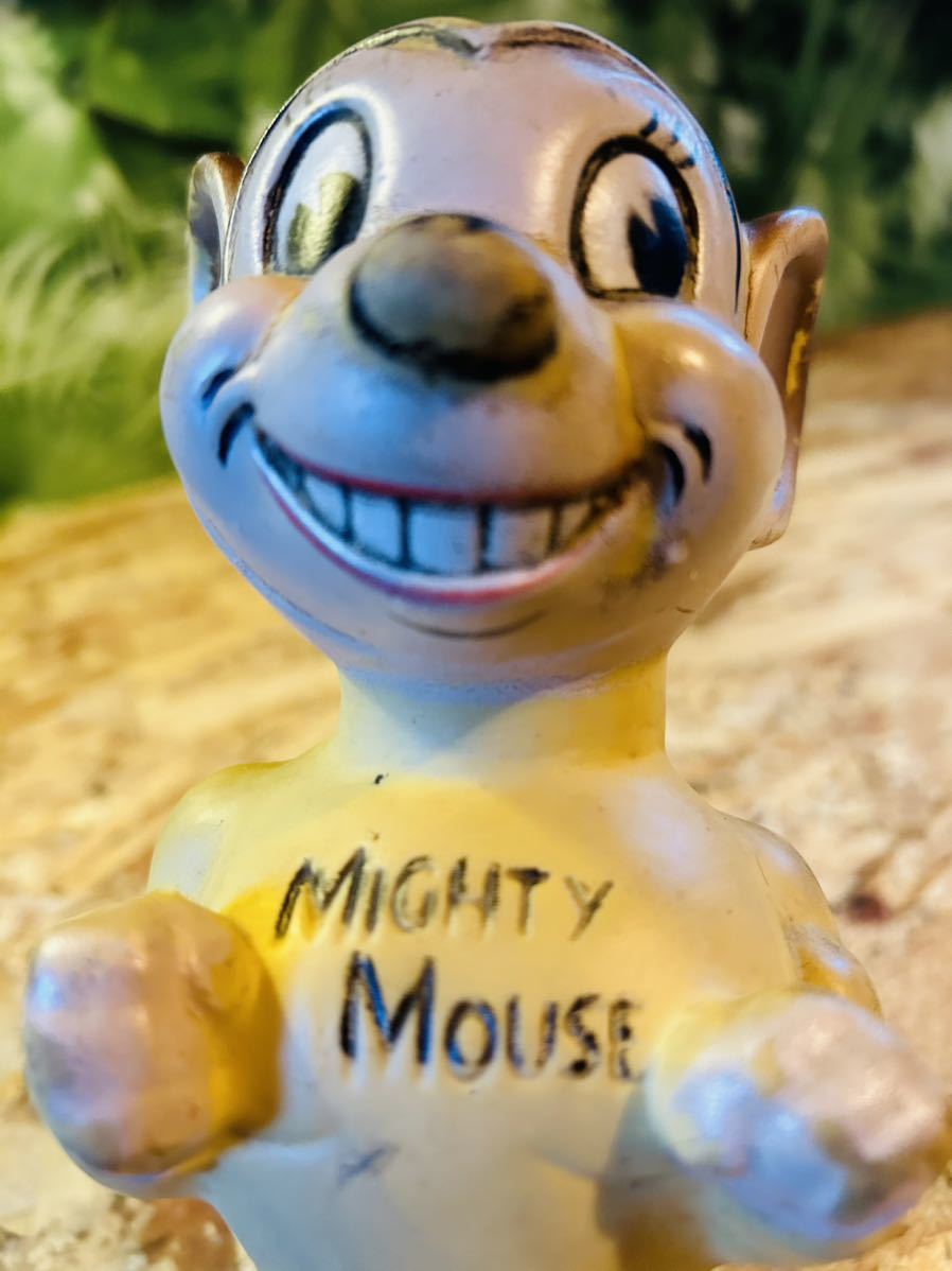 60' vintage Mighty Mouse Soft Vinyl Doll◇ビンテージテリーテューンズマイティーマウスソフビドール◆Terrytoons◇昭和レトロ◆当時レア_画像10