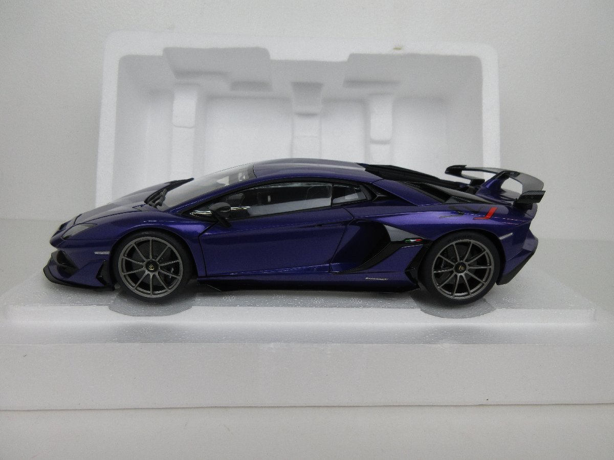 【開封品】AUTOart オートアート 1/18 ランボルギーニ アヴェンタドールSVJ VIOLA PASIFAE / PEARL PURPLE　【T-1368】_画像3