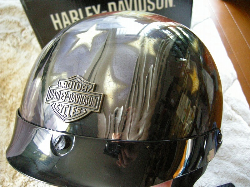 ハーレー純正 ヘルメット ＸＬ 黒艶 スカルアートカラー ＸＬの画像2