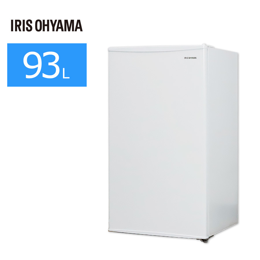 中古/屋内搬入付きアイリスオーヤマ 冷蔵庫 1ドア 93L IRJD-9A-W 20-21年製 保証60日 右開き / ホワイト/普通