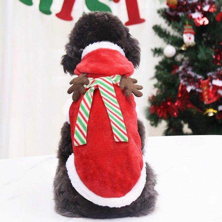 犬服 ウェア ドッグウェア ノースリーブ 犬 サンタ トナカイ 防寒 ペット洋服 クリスマス