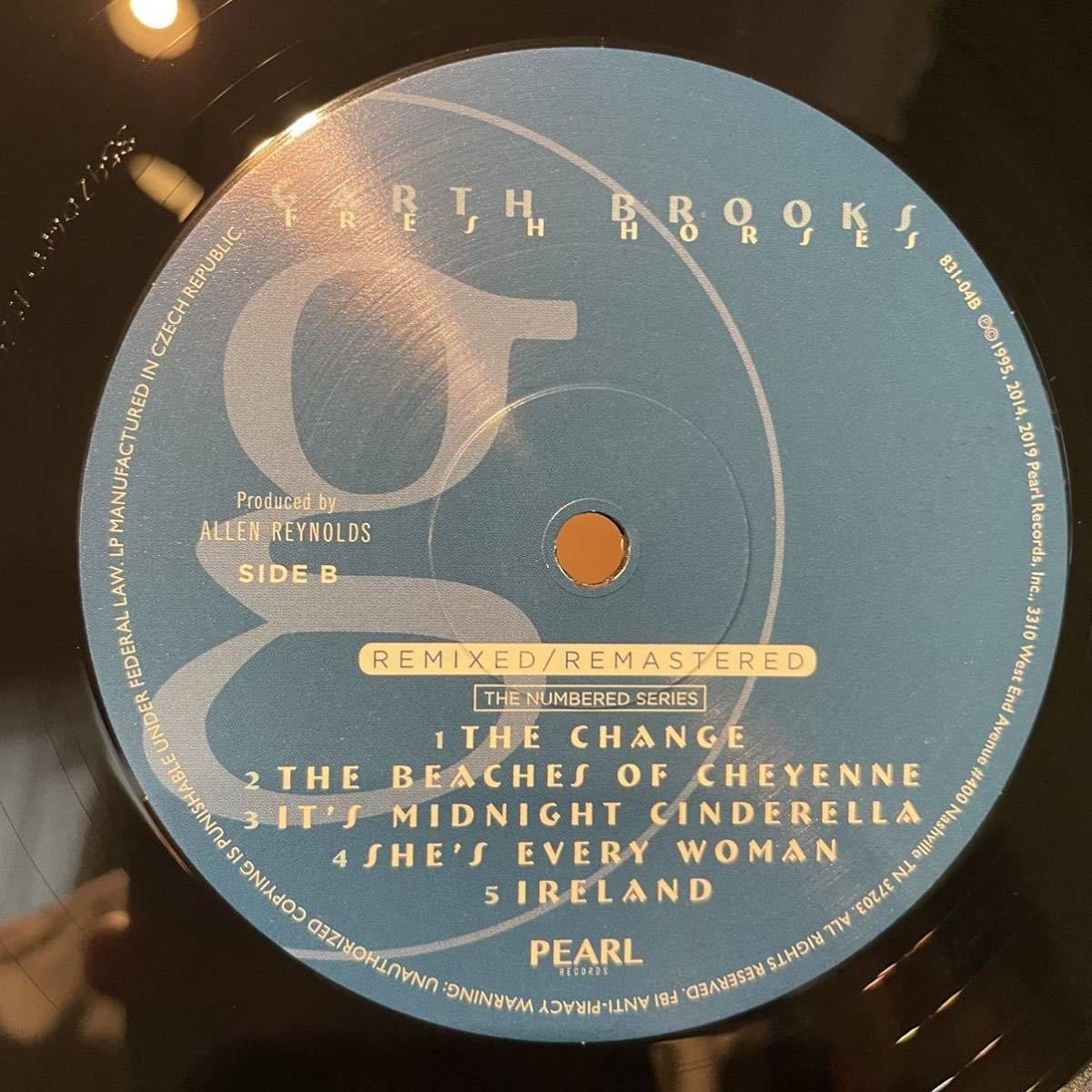 【US盤LP】Garth Brooks Fresh Horses (1995) Pearl Records 824-11 2019年Remixed/Remestered_画像5