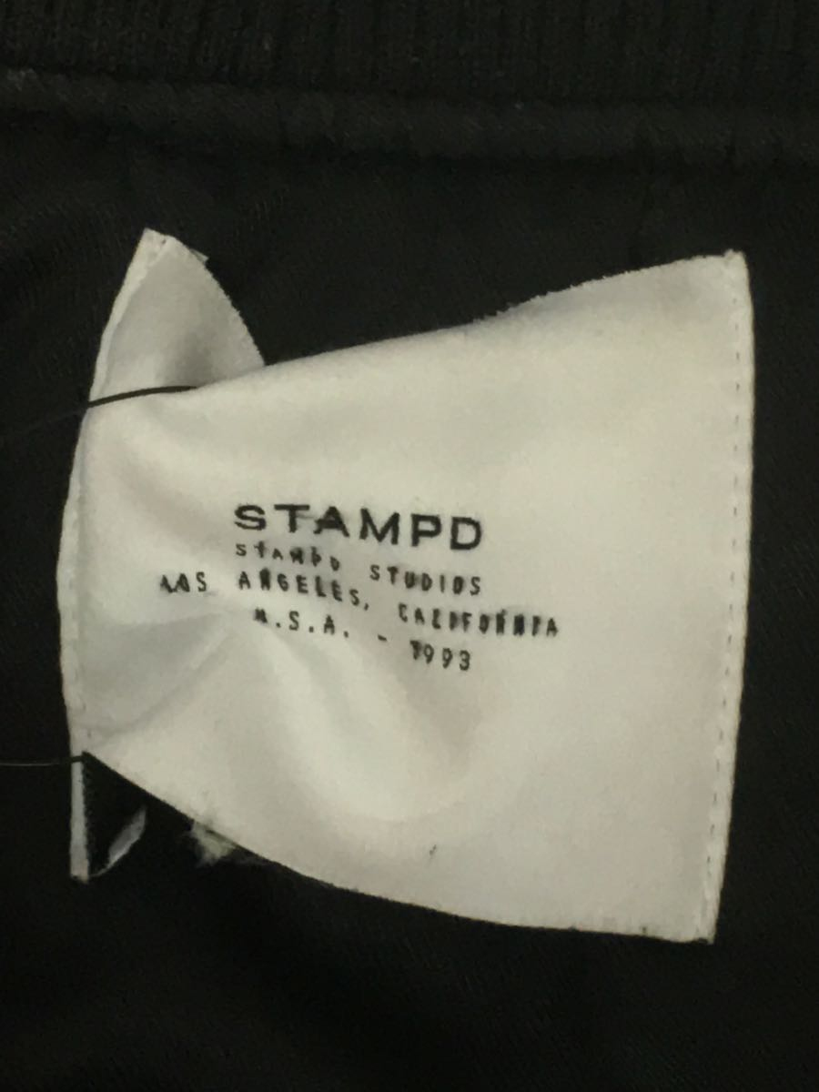 STAMPD スタンプド MA-1 ブルゾン ジャケット S ナイロン ブラック 無地 アウター ボンバージャケット フライトジャケット_画像3