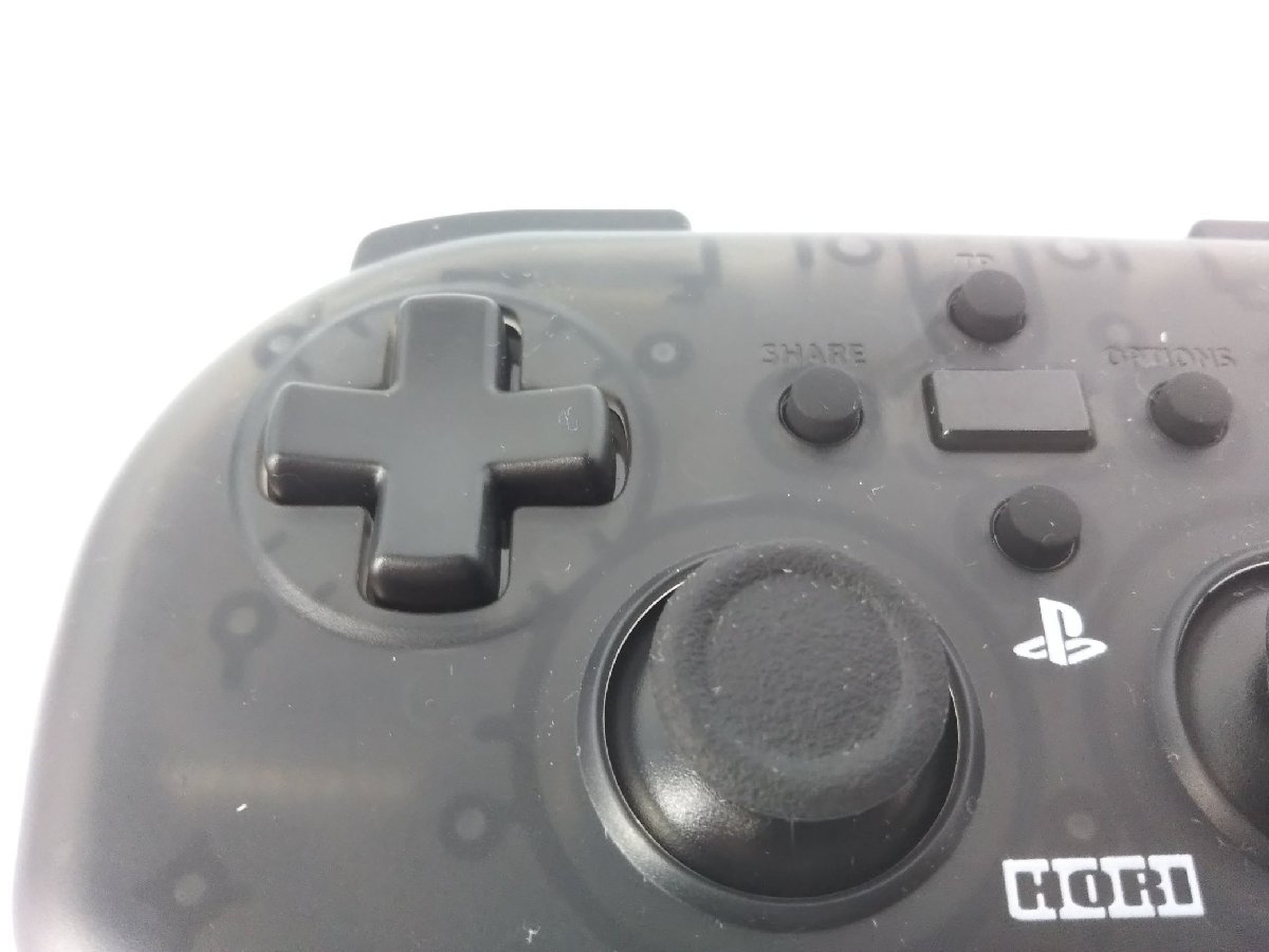 Playstation4用 PS4 HORI ワイヤレスコントローラーライト ブラック コントローラー パッド 中古現状品【1円スタート】_画像4