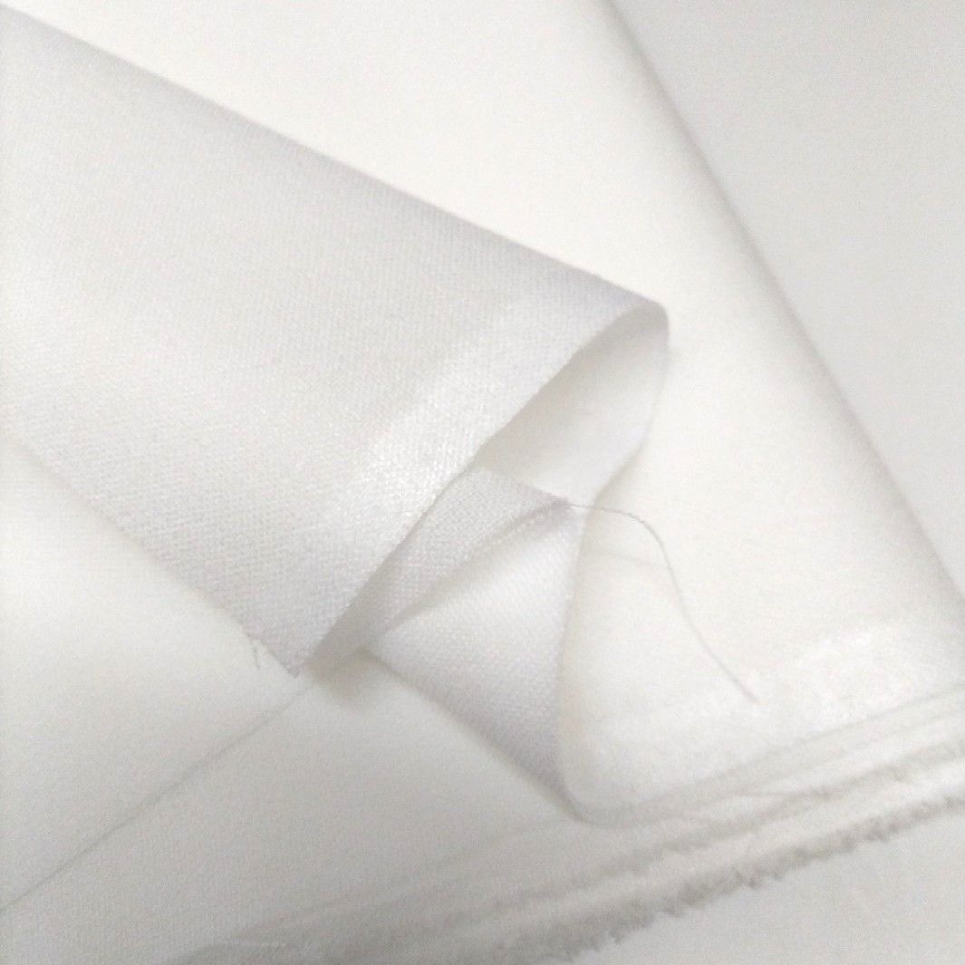 w79-12・ニット生地から多用途・扱い良い・アイロン片面接着芯地・ 厚手・白ホワイト・巾広サイズ 122cm × 7.0M