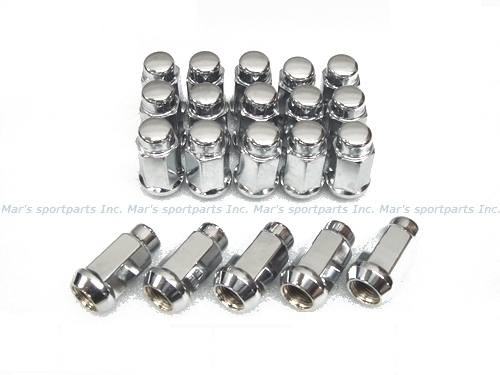  free shipping ( Okinawa * excepting remote island ) Chrysler 300C Dodge Magnum charger 14x1.5 wheel nut chrome plating ( long sack ) 20 piece 