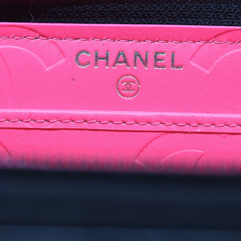 CHANEL シャネル カンボンライン ラウンドファスナー 長財布 A50078 （質屋 藤千商店）_画像6